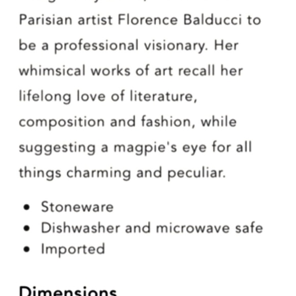 6 Anthropologie Wild Masquerade Canapé Plates by Balducci - Picture 7 of 7